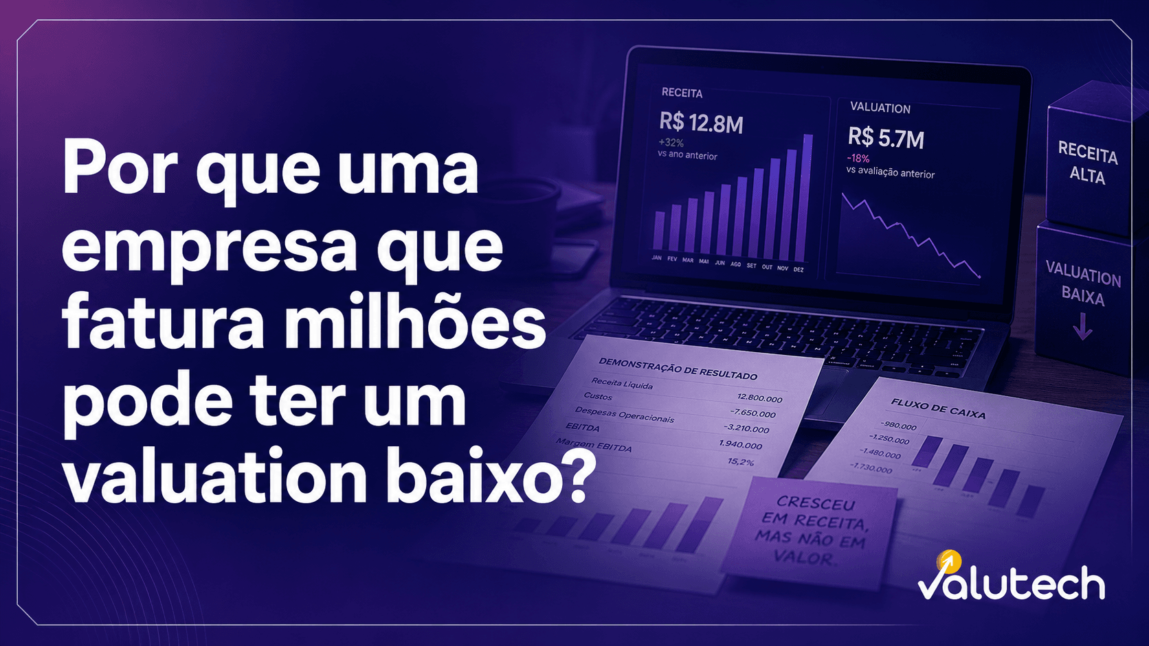 Por que uma empresa que fatura milhões pode ter valuation baixo